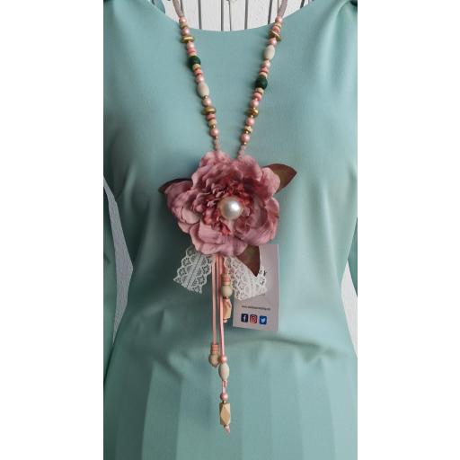 Collar Abalorios Flor [0]