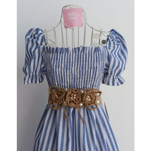 Vestido Manga Rayas [0]