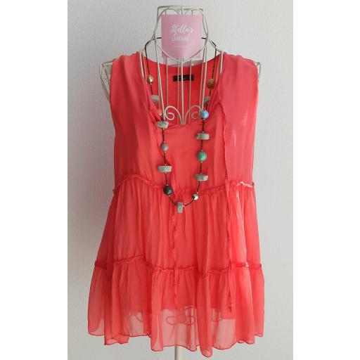 Blusa Seda Sisa en Naranja [0]