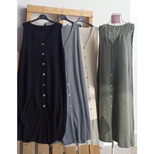 Vestido/Kimono Punto  Gris [1]