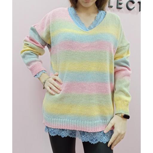 Jersey Pico Rayas Colors [0]