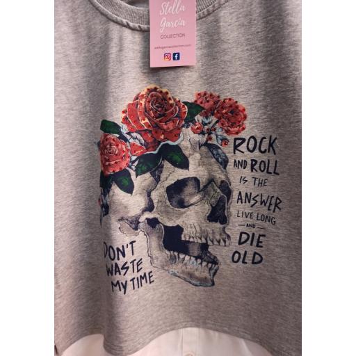 Sudadera Catrina Blanca Talla XL [2]