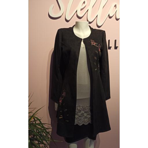 Abrigo Lily Bordado Talla M [0]