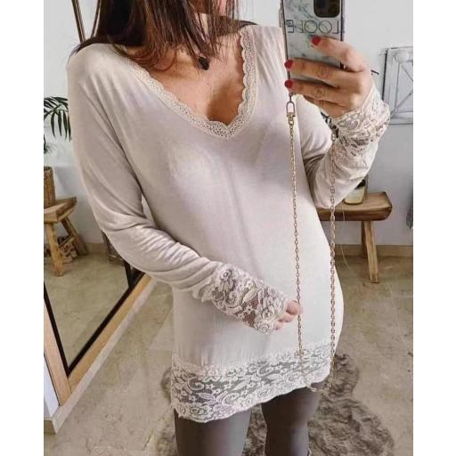 Camiseta Lencera en Rosa [0]