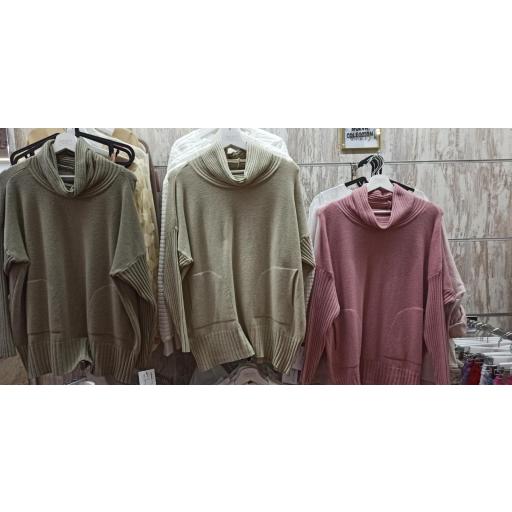 Jersey Glamour en Beige y Camel [1]