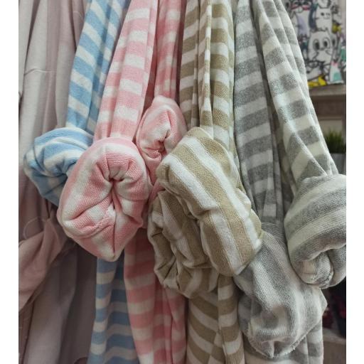 Camiseta Rayas en Beige  [1]
