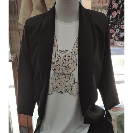 Blazer Negra en Talla S  [0]