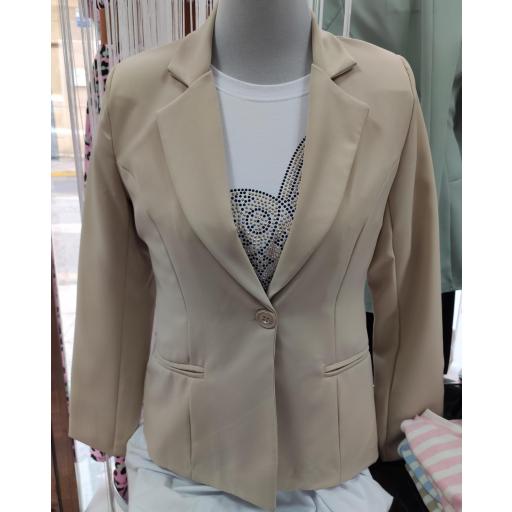 Chaqueta Beige Talla L [0]