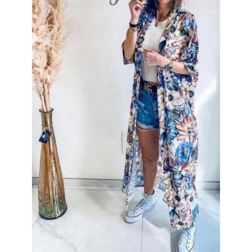 Kimono Flores en Beige [0]