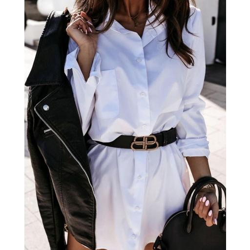Maxi Camisa en Blanco  [0]