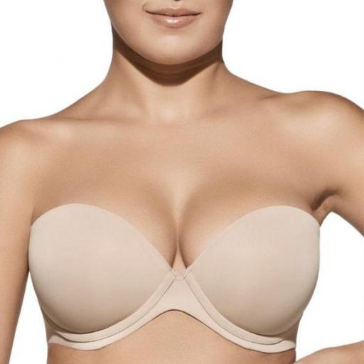 Sujetador sin tirantes, relleno push up, Tania de Selene