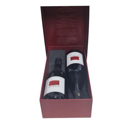 Leukade Crianza 2004 Estuche 2 botellas (Roble Francés y Roble Americano)