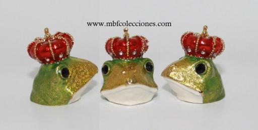 DEDAL METÁLICO RANA ESMALTADO Y CRISTALES RF. 09638 [0]