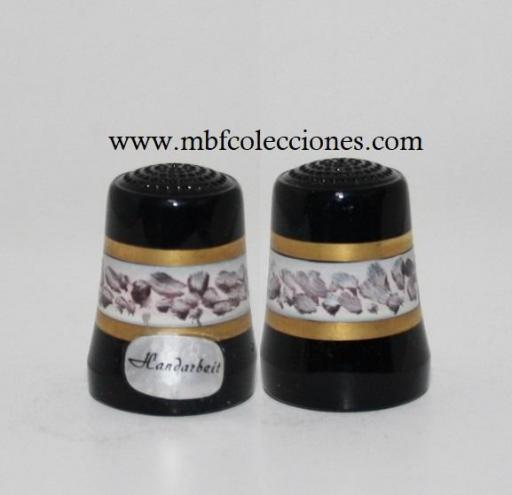 DEDAL CRISTAL NEGRO OPALINO PINTADO A MANO HANDARBEIT RF. 09669