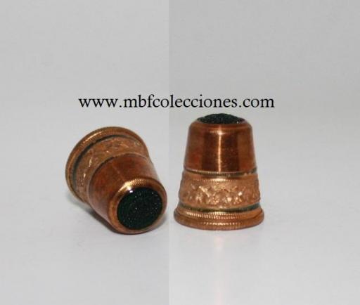 DEDAL PEQUEÑO COBRE CON PIEDRA VERDE RF. 09668 [0]