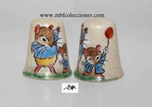 DEDAL RATONES CON GLOBO PINTADO A MANO ​RF. 09759 [0]