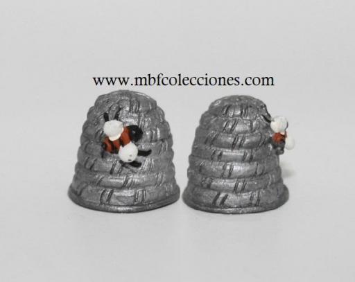 DEDAL PEQUEÑO CON ABEJA RESINA RF. 09939