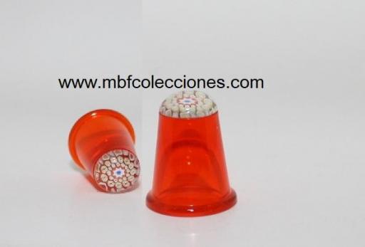 DEDAL CRISTAL ANARANJADO - ROJO ​RF. 09097