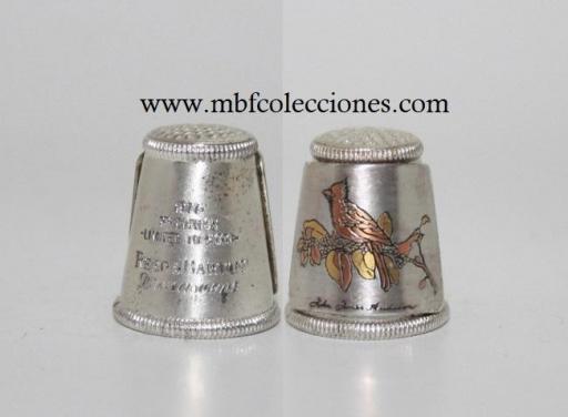 DEDAL DE 1977 REED & BARTON PRIMERA EDICIÓN CON PAJARO CARDENAL DAMASQUINO    RF. 10198       [0]