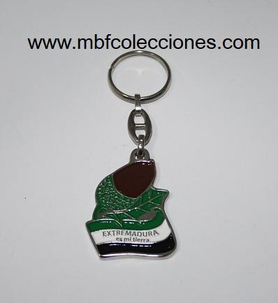 LLAVERO BELLOTA-BANDERA - EXTREMADURA ES MI TIERRA  RF. 09219        