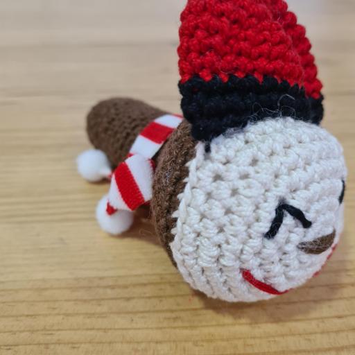 Sonajero en crochet de Tió de Nadal 