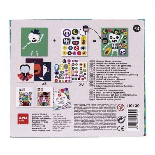 Juego Gomets APLI Stickers Box Monstruos [1]