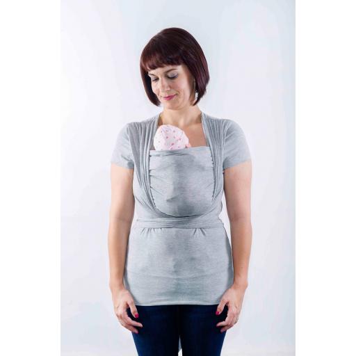 Camiseta portabebé y de embarazo Quokkababy color gris [1]