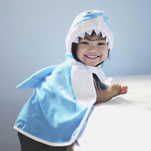 Capa bebé disfraz Tiburón  Great Pretenders Great Pretenders 12 - 24 meses