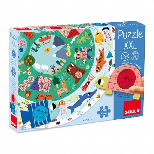 Puzzle XXL Descubre los animales Goula 