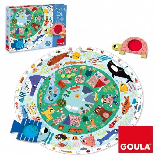 Puzzle XXL Descubre los animales Goula  [1]