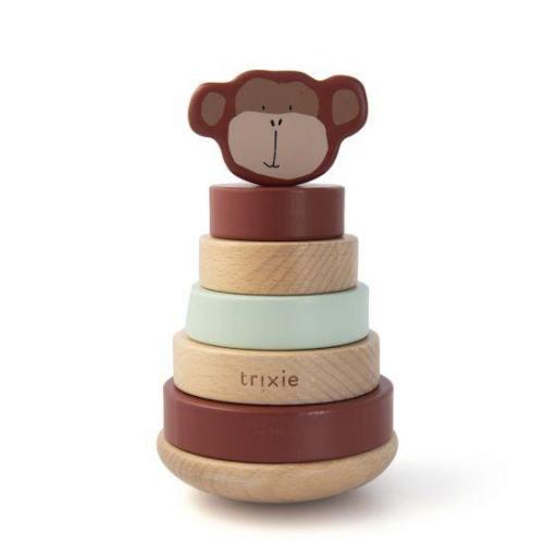 Torre apilable de madera - Mr. Monkey Trixie [0]
