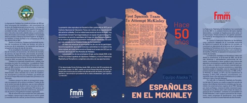 ESPAÑOLES EN EL MACKINLEY, EQUIPO ALASKA 71, Federación Madrileña de Montañismo