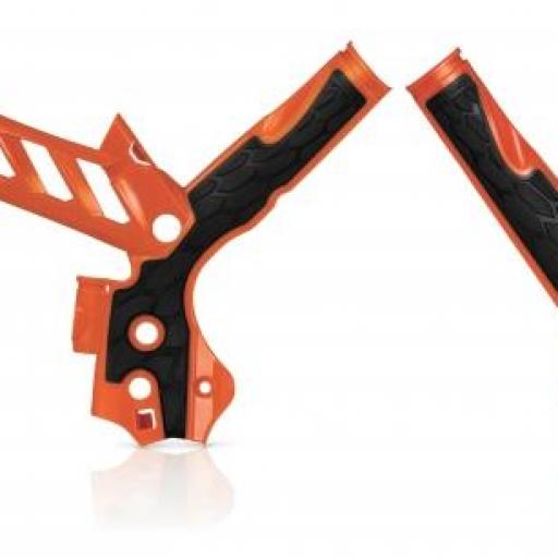 Protector de Chasis  KTM EXC/EXC-F 12-15 SX/SX-F 11-15 Naranja Acerbis X-Grip