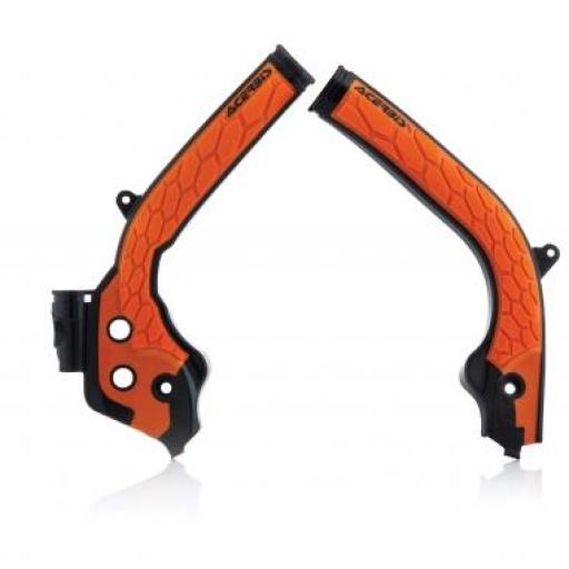 Protector de Chasis  KTM EXC 17-.. SX 16-.. Husq FC/TC 16-.. TC/TE 17-.. Negro/Naranja Acerbis X-Grip