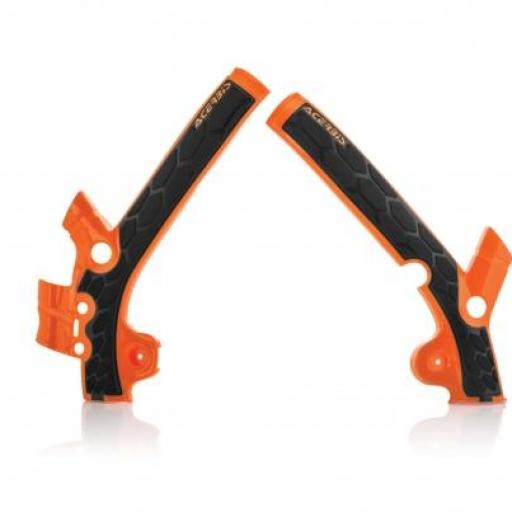 Protector de Chasis  KTM SX 85 13-17 Husq. TC 85 14-17 Naranja Acerbis X-Grip