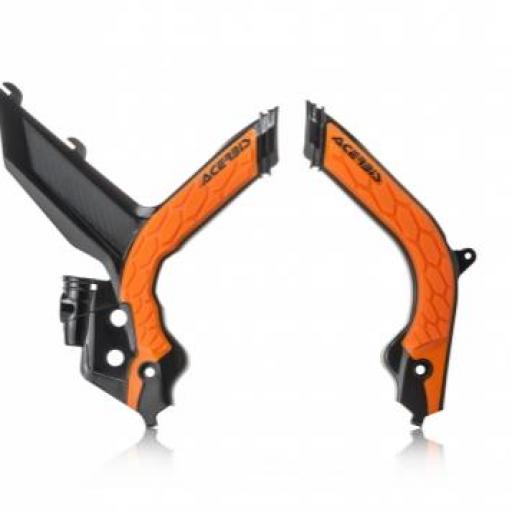 Protector de Chasis  KTM EXC/EXC F 2020 Negro/Naranja Acerbis X-Grip