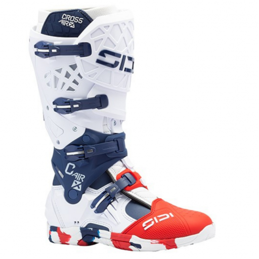 Botas Sidi CrossAir X Blanco-Azul-Rojo