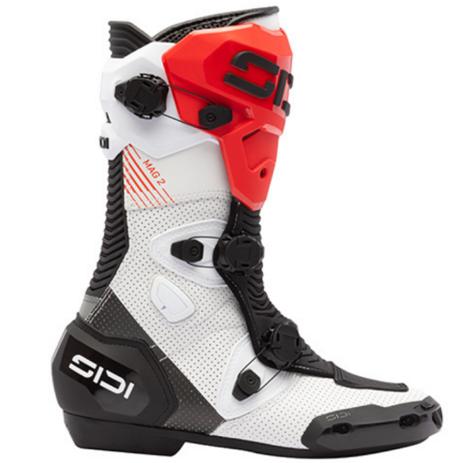 Botas Sidi Mag 2 Air Blanco-Negro-Rojo