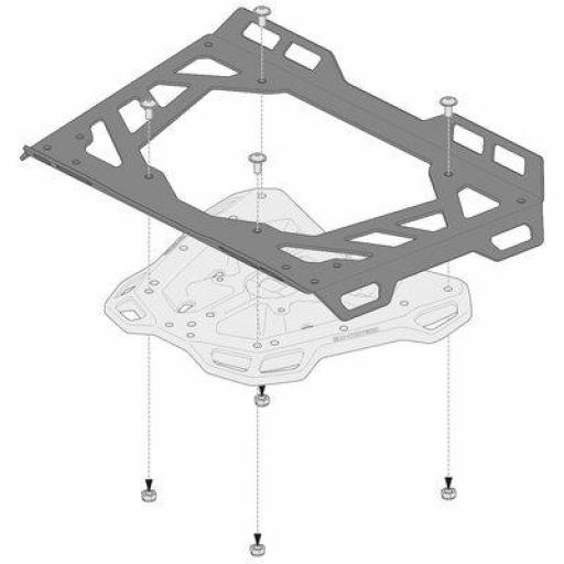 Extensión para portaequipaje ADVENTURE-RACK. 45x30 cm. Aluminio. Negro. [1]