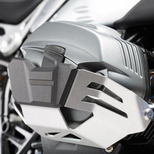 Protección de cilindro. Plateado. BMW R1200 R / GS / Adv, R nineT. [1]