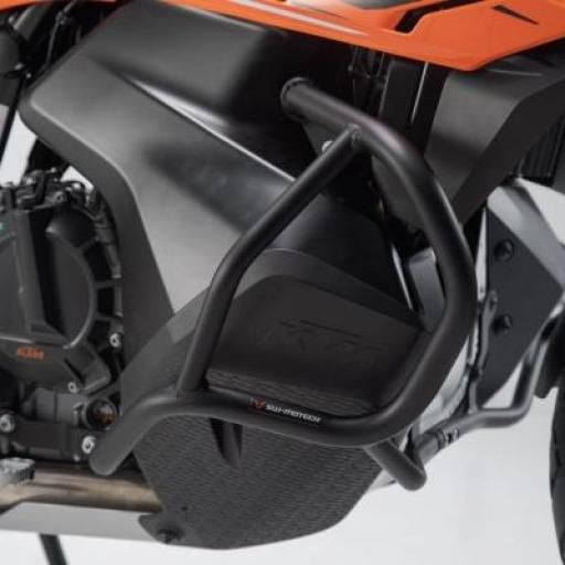 Protecciones laterales de motor KTM 790 y 890 Adventure y R (19-22), Acero. Negro. [0]