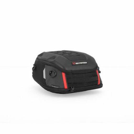 Bolsa trasera PRO Roadpack. 1680D Nailon ballistic. Negro/Antracita. 8-14 l.