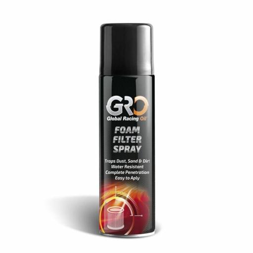 Aceite para Filtros de Aire GRO Spray 500 ml  Foam filter Spray