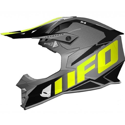 Casco cross UFO Intrepid Gris Fluor [0]