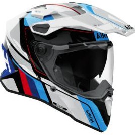 Casco AIROH Commander 2 Skip blanco y rojo [1]