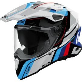 Casco AIROH Commander 2 Skip blanco y rojo