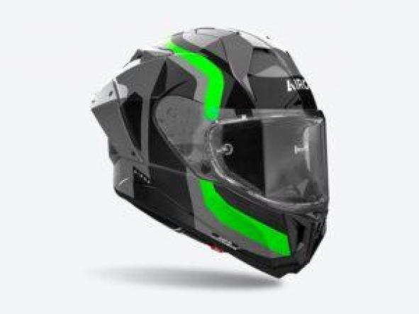 Casco Airoh GP 800 Competicion verde fluor gloss [1]
