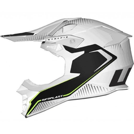 Casco cross UFO Intrepid Blanco mate