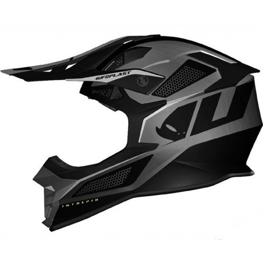 Casco cross UFO Intrepid Negro mate [0]