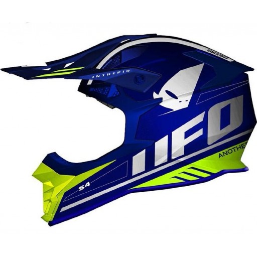 Casco cross UFO Intrepid Azul/fluor